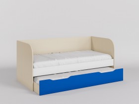Диван-кровать Скай (Синий/Белый/корпус Клен) в Ангарске - angarsk.katalogmebeli.com | фото