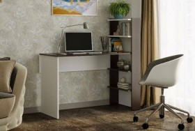 Компьютерный стол №3 (Венге/Белый) в Ангарске - angarsk.katalogmebeli.com | фото