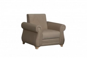 Кресло для отдыха "Порто" (велюр киви латте / микровельвет крем) в Ангарске - angarsk.katalogmebeli.com | фото