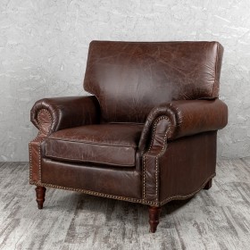 Кресло кожаное Лофт Аристократ (ширина 1100 мм) в Ангарске - angarsk.katalogmebeli.com | фото