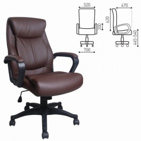 Кресло офисное BRABIX Enter EX-511 (коричневый) в Ангарске - angarsk.katalogmebeli.com | фото 1