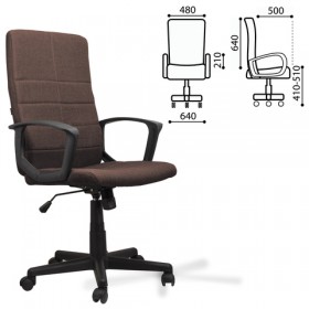 Кресло офисное BRABIX Focus EX-518 (коричневый) в Ангарске - angarsk.katalogmebeli.com | фото