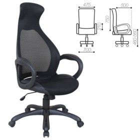 Кресло офисное BRABIX Genesis EX-517 (черное) в Ангарске - angarsk.katalogmebeli.com | фото