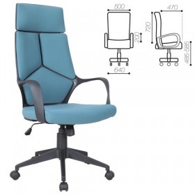 Кресло офисное BRABIX Prime EX-515 (голубая ткань) в Ангарске - angarsk.katalogmebeli.com | фото