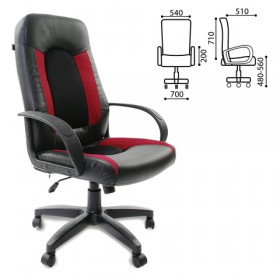 Кресло офисное BRABIX Strike EX-525 (черно-красный) в Ангарске - angarsk.katalogmebeli.com | фото