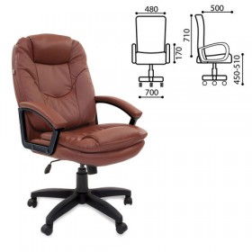 Кресло офисное BRABIX Trend EX-568 (коричневый) в Ангарске - angarsk.katalogmebeli.com | фото