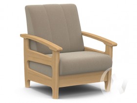 Кресло для отдыха Омега (бук лак/CATANIA LATTE) в Ангарске - angarsk.katalogmebeli.com | фото