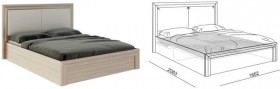 Кровать 1,6 Глэдис (М32) с подъемным механизмом Распродажа в Ангарске - angarsk.katalogmebeli.com | фото 2