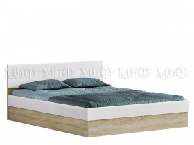 Кровать с подъемным механизмом 1,4 спальня Фортуна (Дуб сонома/белый глянец) в Ангарске - angarsk.katalogmebeli.com | фото