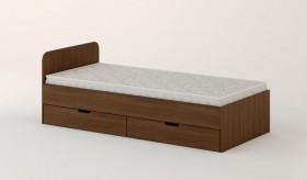 Кровать с ящиками 900 (Орех темный) в Ангарске - angarsk.katalogmebeli.com | фото