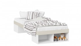 Кровать «Сканди»  Дуб Гарден/Белый в Ангарске - angarsk.katalogmebeli.com | фото