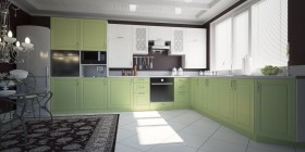 Модульная кухня Парма 1,6 м (Бирюза) в Ангарске - angarsk.katalogmebeli.com | фото