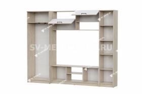 Мебель для гостиной МГС 3 Исполнение 1 Дуб Сонома / Белый в Ангарске - angarsk.katalogmebeli.com | фото 3