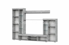 Мебель для гостиной МГС 5 Цемент светлый / Белый в Ангарске - angarsk.katalogmebeli.com | фото 4