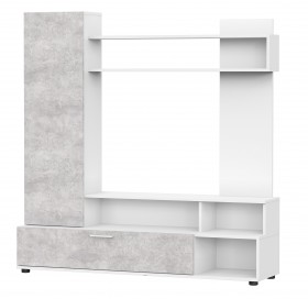 Мебель для гостиной "МГС 9" Белый / Цемент светлый в Ангарске - angarsk.katalogmebeli.com | фото 1