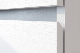 Модульная система "Токио" Тумба прикроватная Белый текстурный / Белый текстурный в Ангарске - angarsk.katalogmebeli.com | фото 4