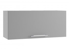 Норд ШВГ 800 Шкаф верхний горизонтальный (Софт смок/корпус Белый) в Ангарске - angarsk.katalogmebeli.com | фото