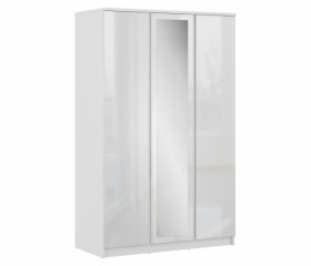 Шкаф 3-х дверный СБ-2493 Медея (Белый/Белый глянец) в Ангарске - angarsk.katalogmebeli.com | фото