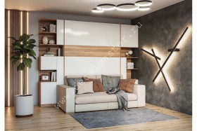 Шкаф-кровать с диваном Дина в Ангарске - angarsk.katalogmebeli.com | фото