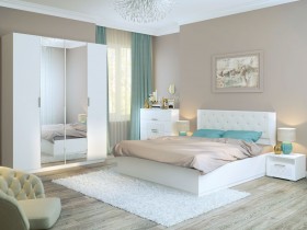 Спальня Тиффани (Белый текстурный) в Ангарске - angarsk.katalogmebeli.com | фото